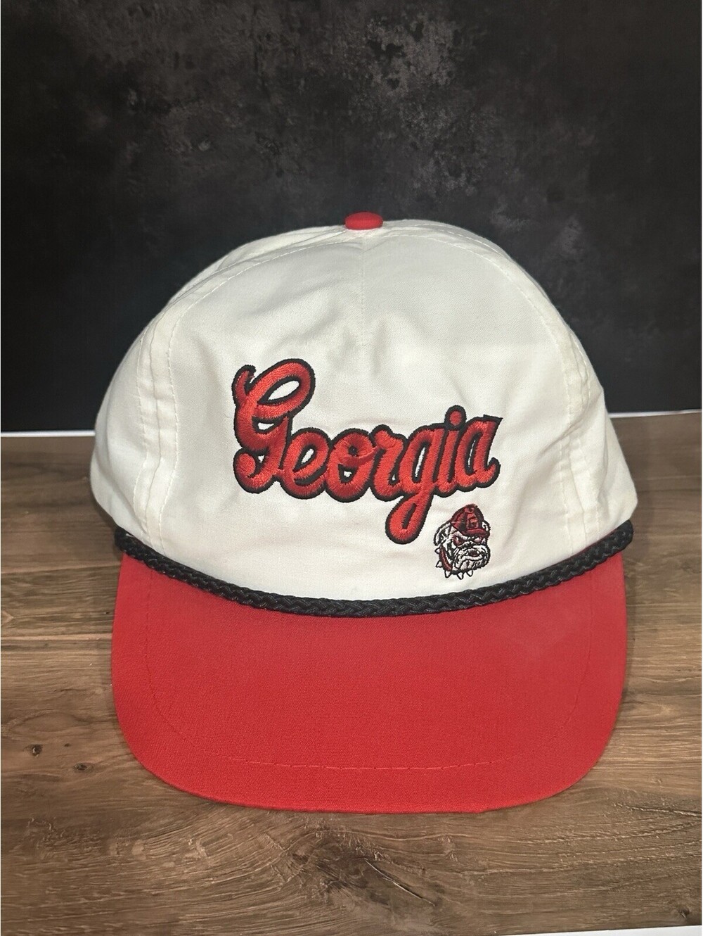 Vintage University of Georgia Bulldogs College Classics Snapback Hat UGA 1990s